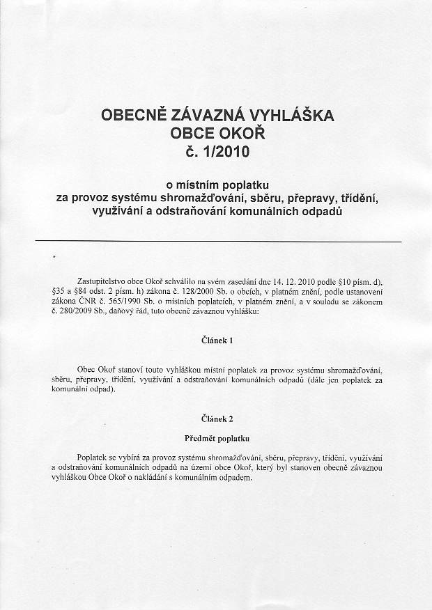 Vyhl?ka . 1/2010