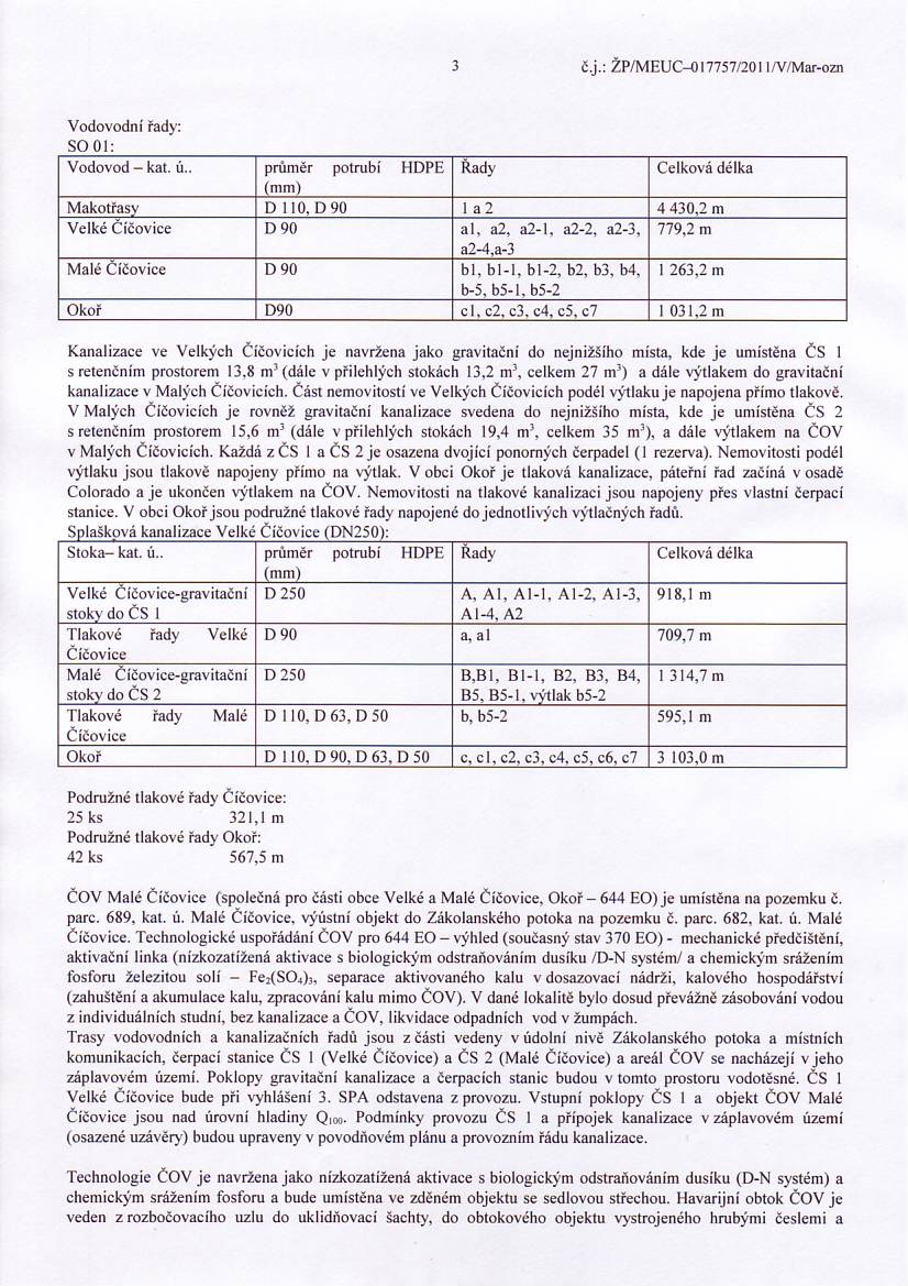 M erno?ice, vodn hospodstv - Oznmen 3/4