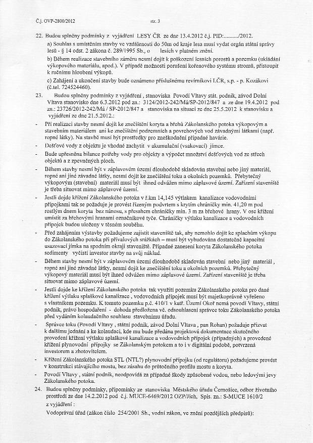 Stavebn ad - Rozhodnut o umstn stavby - 3/17