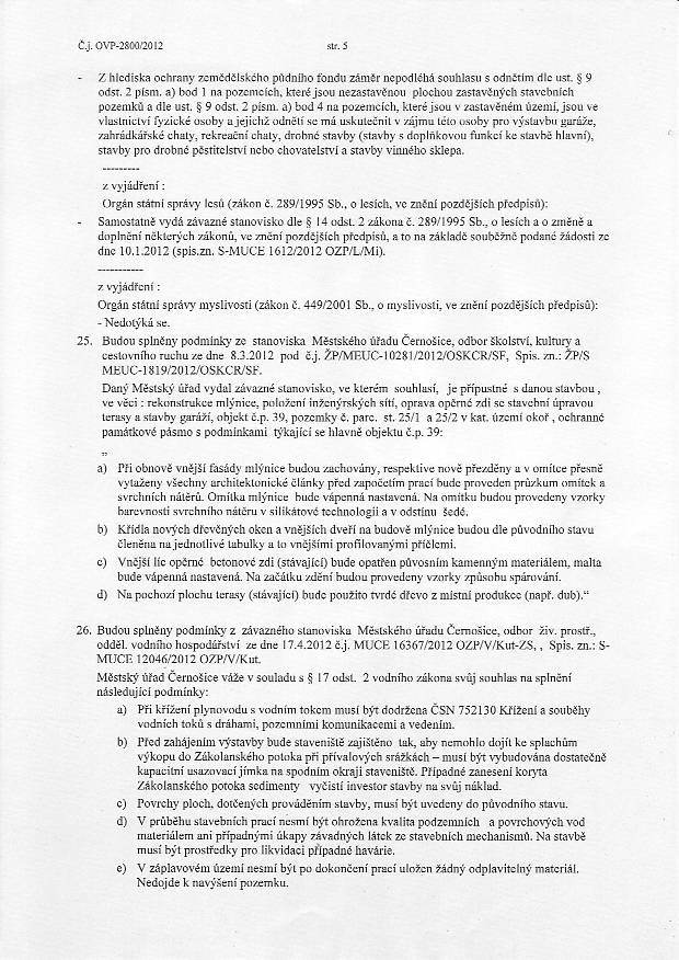 Stavebn ad - Rozhodnut o umstn stavby - 5/17