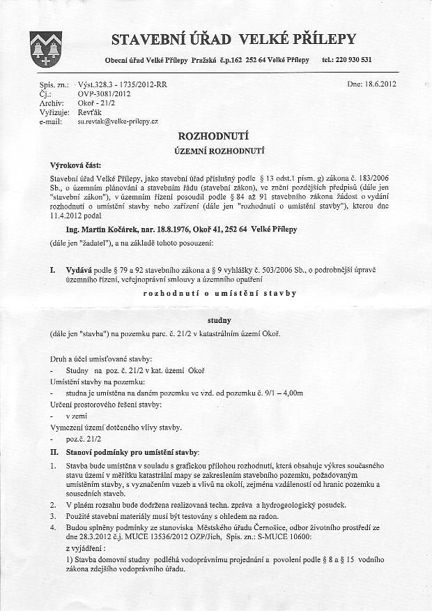 Stavebn ad - zemn rozhodnut - 1/4
