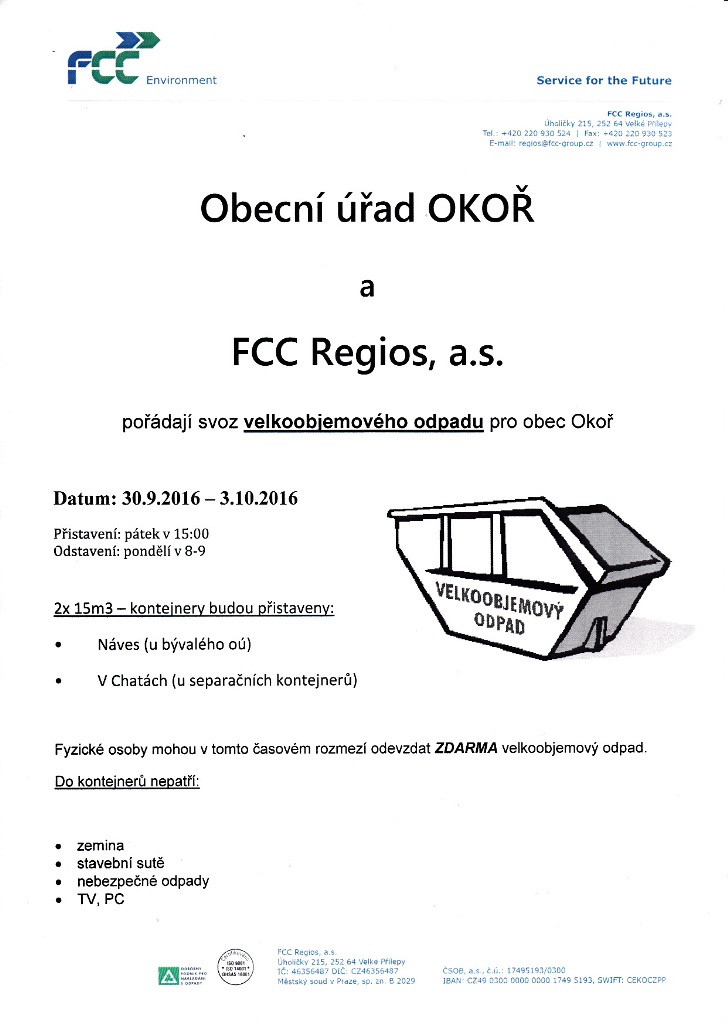 Velkoobjemov odpad 2016 - podzim