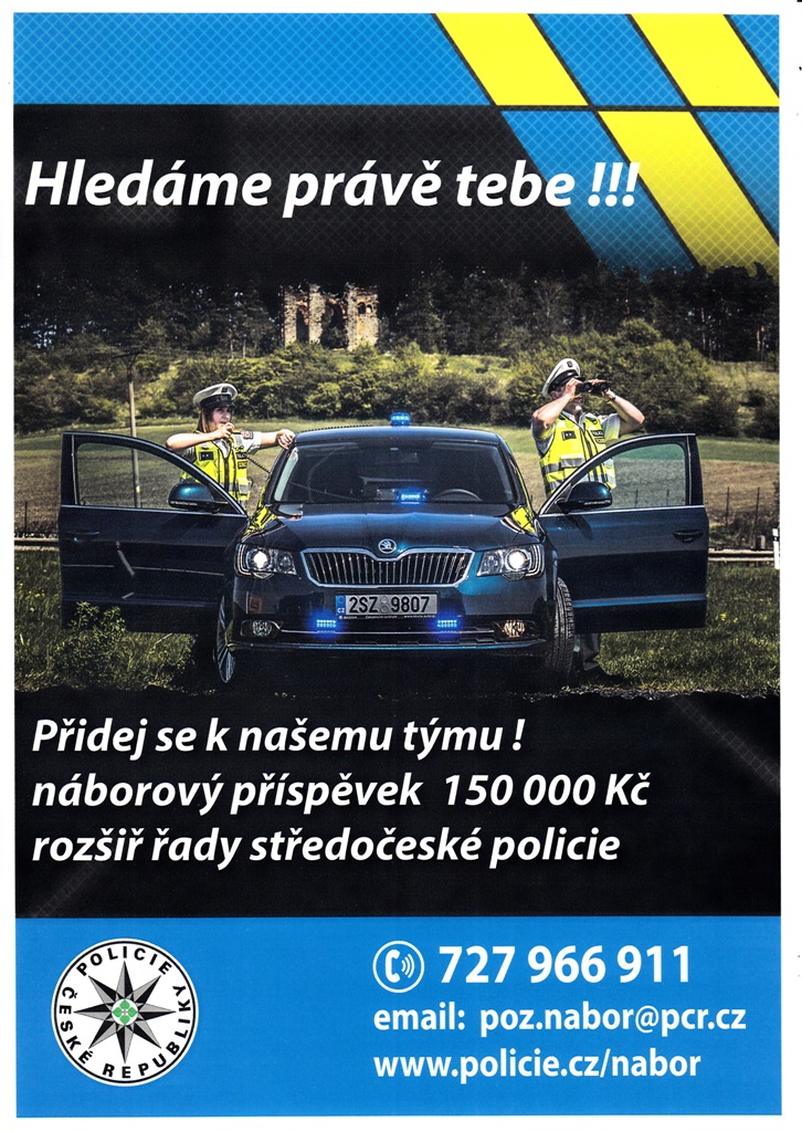 Leták-nábor Policie ČR