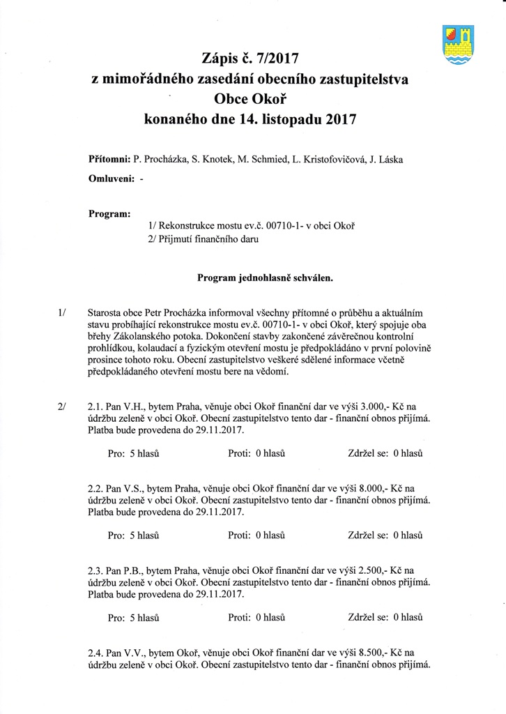 Zpis MZOZ .7/2017 - 1/2 