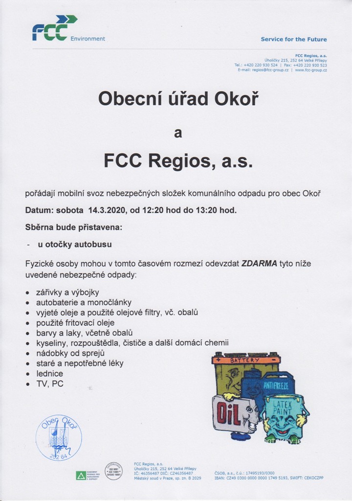 Nebezpen odpad - jaro 2020