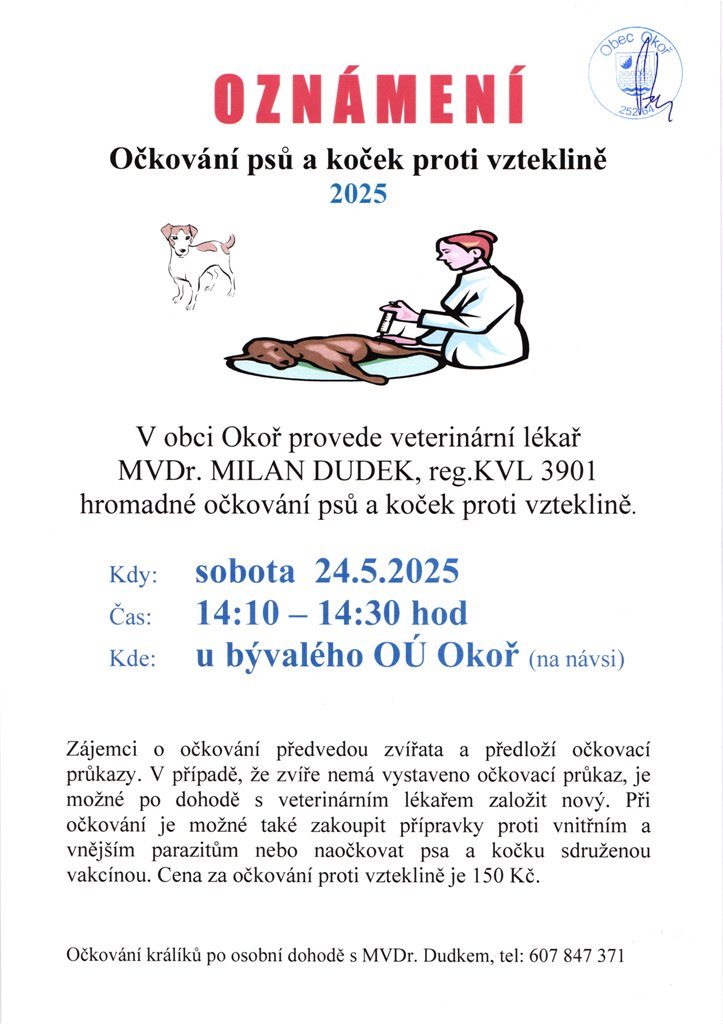 Okovn ps a koek 2025