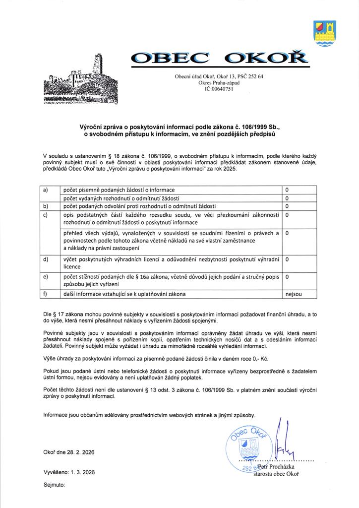 V�ro�n� zpr�va 2025-z�kon �.106